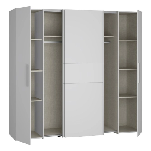 Szafa ubraniowa 200 cm Biały